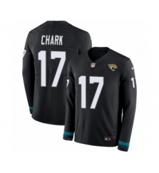 Men's Nike Jacksonville Jaguars #17 DJ Chark Limited Black Therma Long Sleeve NFL Jersey