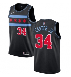 Women's Nike Chicago Bulls #34 Wendell Carter Jr. Swingman Black NBA Jersey - City Edition