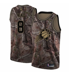 Men's Nike Phoenix Suns #8 George King Swingman Camo Realtree Collection NBA Jersey