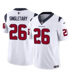 Men's Houston Texans #26 Devin Singletary White 2023 F.U.S.E. Vapor Untouchable Football Stitched Jersey