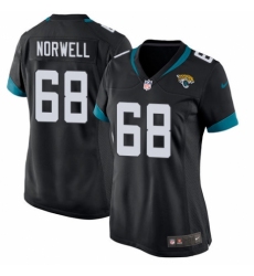 Women's Nike Jacksonville Jaguars #68 Andrew Norwell Game Teal Green Team Color NFL Jersey
