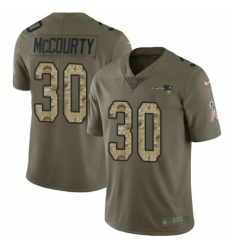 Youth Nike New England Patriots #30 Jason McCourty Limited Olive/Camo 2017 Salute to Service NFL Jersey