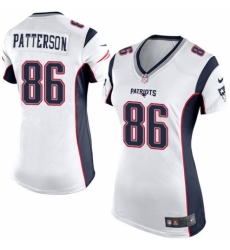 Women's Nike New England Patriots #86 Cordarrelle Patterson Game White NFL Jersey