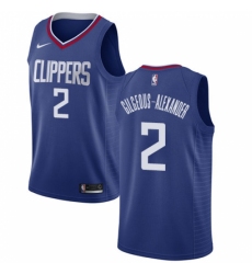 Men's Nike Los Angeles Clippers #2 Shai Gilgeous-Alexander Swingman Blue NBA Jersey - Icon Edition