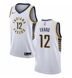 Women's Nike Indiana Pacers #12 Tyreke Evans Swingman White NBA Jersey - Association Edition