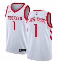Men's Nike Houston Rockets #1 Michael Carter-Williams Swingman White NBA Jersey - Association Edition