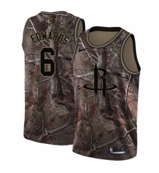 Men's Nike Houston Rockets #6 Vincent Edwards Swingman Camo Realtree Collection NBA Jersey
