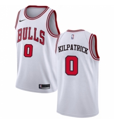 Men's Nike Chicago Bulls #0 Sean Kilpatrick Authentic White NBA Jersey - Association Edition