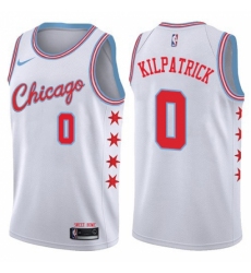 Women's Nike Chicago Bulls #0 Sean Kilpatrick Swingman White NBA Jersey - City Edition