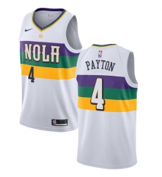 Women's Nike New Orleans Pelicans #4 Elfrid Payton Swingman White NBA Jersey - City Edition