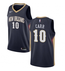 Men's Nike New Orleans Pelicans #10 Tony Carr Swingman Navy Blue NBA Jersey - Icon Edition