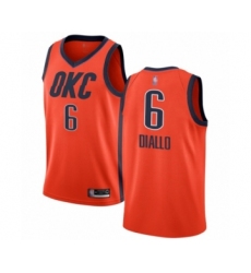 Women's Oklahoma City Thunder #6 Hamidou Diallo Orange Swingman Jersey - Earned Edition