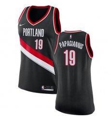 Women's Nike Portland Trail Blazers #19 Georgios Papagiannis Swingman Black NBA Jersey - Icon Edition
