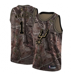 Youth Nike San Antonio Spurs #1 Lonnie Walker Swingman Camo Realtree Collection NBA Jersey