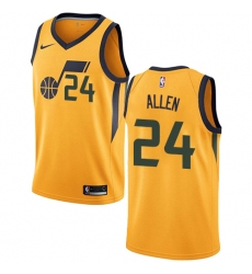 Youth Nike Utah Jazz #24 Grayson Allen Swingman Gold NBA Jersey Statement Edition