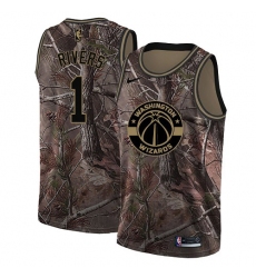 Youth Nike Washington Wizards #1 Austin Rivers Swingman Camo Realtree Collection NBA Jersey