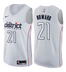 Men's Nike Washington Wizards #21 Dwight Howard Swingman White NBA Jersey - City Edition