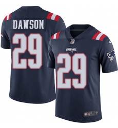 Youth Nike New England Patriots #29 Duke Dawson Limited Navy Blue Rush Vapor Untouchable NFL Jersey