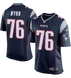 Men's Nike New England Patriots #76 Isaiah Wynn Game Navy Blue Team Color NFL Jersey