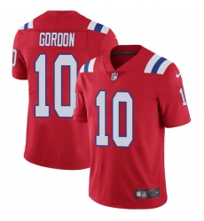 Men's Nike New England Patriots #10 Josh Gordon Red Alternate Vapor Untouchable Limited Player NFL Jersey