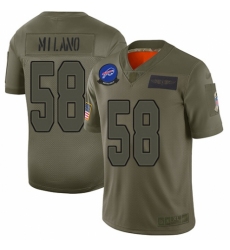 Men's Buffalo Bills #58 Matt Milano Limited Camo 2019 Salute to Service Football Jersey