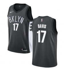 Women's Nike Brooklyn Nets #17 Ed Davis Swingman Gray NBA Jersey Statement Edition
