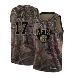 Youth Nike Brooklyn Nets #17 Ed Davis Swingman Camo Realtree Collection NBA Jersey