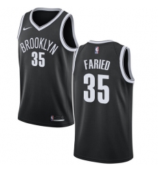 Youth Nike Brooklyn Nets #35 Kenneth Faried Swingman Black NBA Jersey - Icon Edition