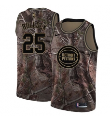 Women's Nike Detroit Pistons #25 Reggie Bullock Swingman Camo Realtree Collection NBA Jersey