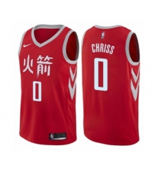 Women's Nike Houston Rockets #0 Marquese Chriss Swingman Red NBA Jersey - City Edition