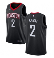 Youth Nike Houston Rockets #2 Brandon Knight Swingman Black NBA Jersey Statement Edition