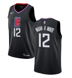 Women's Nike Los Angeles Clippers #12 Luc Mbah a Moute Swingman Black NBA Jersey Statement Edition