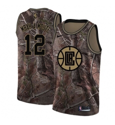 Women's Nike Los Angeles Clippers #12 Luc Mbah a Moute Swingman Camo Realtree Collection NBA Jersey
