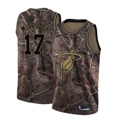 Youth Nike Miami Heat #17 Rodney McGruder Swingman Camo Realtree Collection NBA Jersey