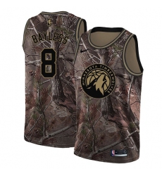 Men's Nike Minnesota Timberwolves #8 Jerryd Bayless Swingman Camo Realtree Collection NBA Jersey