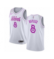 Youth Nike Minnesota Timberwolves #8 Jerryd Bayless White Swingman Jersey - Earned Edition