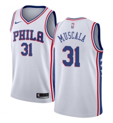 Women's Nike Philadelphia 76ers #31 Mike Muscala Swingman White NBA Jersey - Association Edition