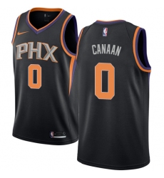 Men's Nike Phoenix Suns #0 Isaiah Canaan Swingman Black NBA Jersey Statement Edition