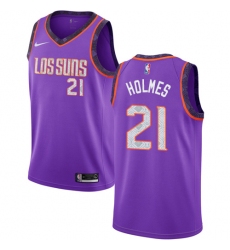 Women's Nike Phoenix Suns #21 Richaun Holmes Swingman Purple NBA Jersey - 2018 19 City Edition