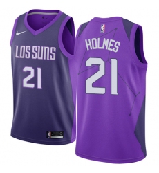 Women's Nike Phoenix Suns #21 Richaun Holmes Swingman Purple NBA Jersey - City Edition