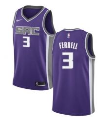 Men's Nike Sacramento Kings #3 Yogi Ferrell Swingman Purple NBA Jersey - Icon Edition