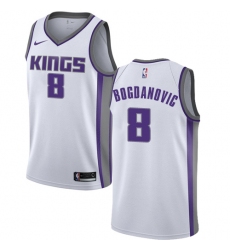Women's Nike Sacramento Kings #8 Bogdan Bogdanovic Swingman White NBA Jersey - Association Edition