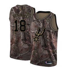 Women's Nike San Antonio Spurs #18 Marco Belinelli Swingman Camo Realtree Collection NBA Jersey