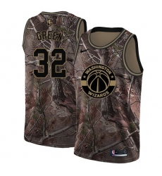 Men's Nike Washington Wizards #32 Jeff Green Swingman Camo Realtree Collection NBA Jersey