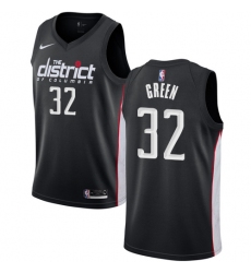 Women's Nike Washington Wizards #32 Jeff Green Swingman Black NBA Jersey - City Edition