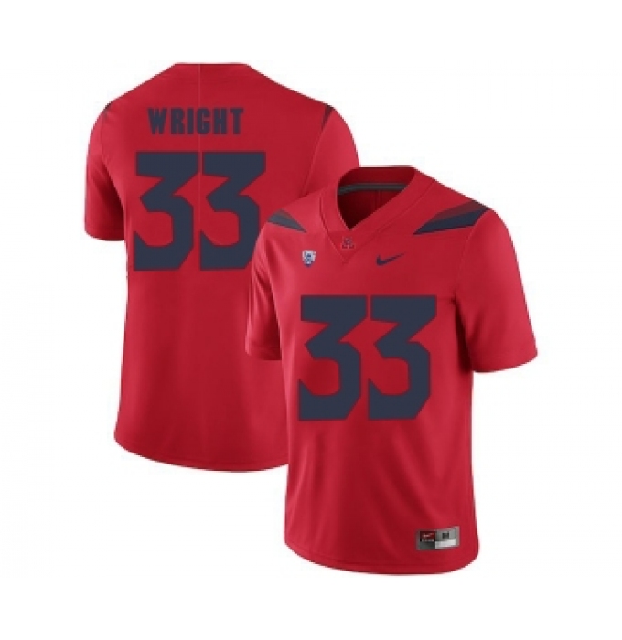 Arizona Wildcats 33 Scooby Wright Red College Football Jersey