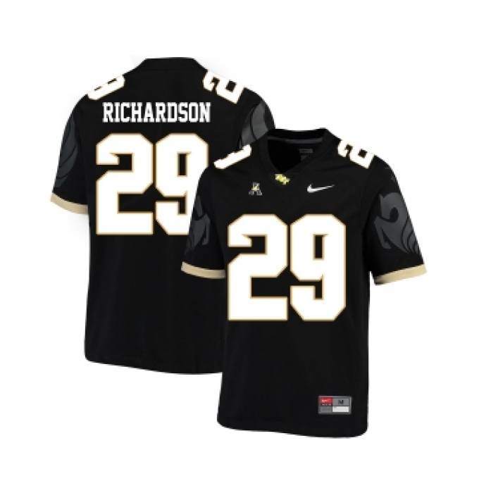 UCF Knights 29 Cordarrian Richardson Black College Football Jersey