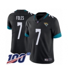 Youth Nike Jacksonville Jaguars #7 Nick Foles Black Team Color Vapor Untouchable Limited Player 100th Season NFL Jersey
