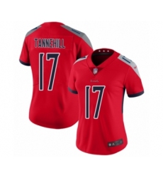 Women's Tennessee Titans #17 Ryan Tannehill Limited Red Inverted Legend Football Jersey