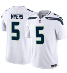Men's Seattle Seahawks #5 Jason Myers White 2025 F.U.S.E. Vapor Untouchable Limited Stitched Football Jersey